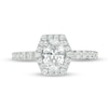 Thumbnail Image 4 of Previously Owned - Vera Wang Love Collection 1-1/4 CT. T.W. Diamond Hexagonal Frame Engagement Ring in 14K White Gold