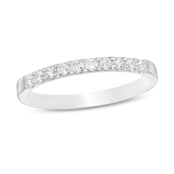 Previously Owned - 1/4 CT. T.w. Diamond Ten Stone Band in 18K White Gold (I/Vs2)
