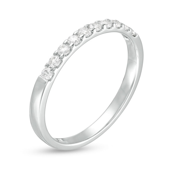 Previously Owned - 1/4 CT. T.w. Diamond Ten Stone Band in 18K White Gold (I/Vs2)