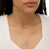 Thumbnail Image 2 of Previously Owned - 1/3 CT. T.W. Diamond Teardrop Outline Frame Pendant in 10K White Gold
