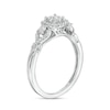 Thumbnail Image 3 of Previously Owned - 1/4 CT. T.W. Diamond Past Present Future® Frame Twist Shank Engagement Ring in 10K White Gold