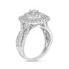 Thumbnail Image 3 of Previously Owned - 1-1/2 CT. T.W. Diamond Double Cushion-Shaped Frame Vintage-Style Engagement Ring in 10K White Gold