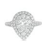 Thumbnail Image 4 of Previously Owned Love's Destiny by Peoples 1-3/4 CT. T.W. Pear-Shaped Diamond Frame Engagement Ring in 14K White Gold