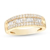 Thumbnail Image 1 of Previously Owned - 3/4 CT. T.W. Diamond Multi-Row Band in 14K Gold