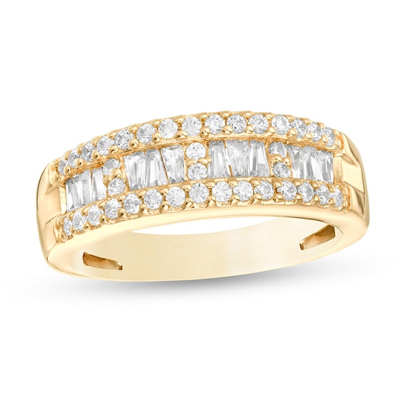 Previously Owned - 3/4 CT. T.w. Diamond Multi-Row Band in 14K Gold