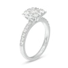 Thumbnail Image 3 of Previously Owned - 1 CT. T.W. Diamond Cushion Frame Engagement Ring in 14K White Gold