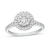 Thumbnail Image 1 of Previously Owned - 1/2 CT. T.W. Composite Diamond Frame Engagement Ring in 10K White Gold