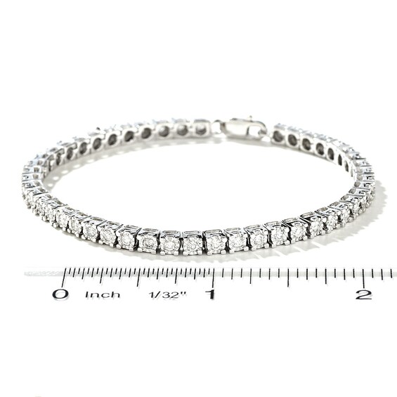 Previously Owned - 1-1/2 CT. T.w. Diamond Tennis Bracelet in Sterling Silver