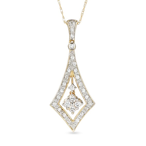 Previously Owned - 1/4 CT. T.w. Diamond Fashion Pendant in 10K Gold