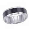 Thumbnail Image 1 of Previously Owned - Triton 8.0mm Comfort Fit Tungsten Carbide and Ceramic Wedding Band