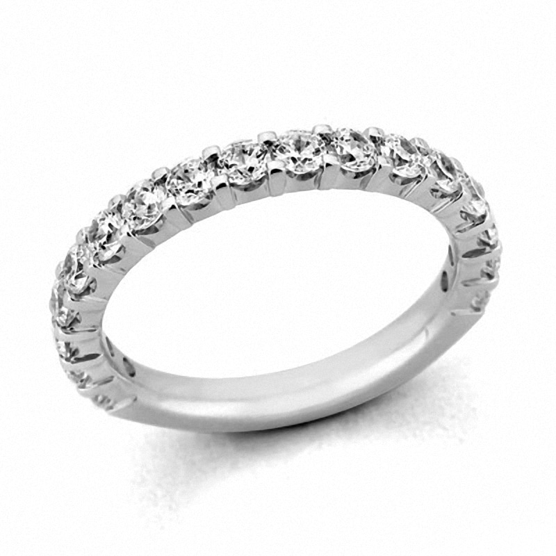 Main Image 1 of Previously Owned - 2 CT. T.W. Diamond Wedding Band in 14K White Gold