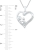 Thumbnail Image 2 of Previously Owned - Diamond Accent Motherly Love Heart Pendant in Sterling Silver