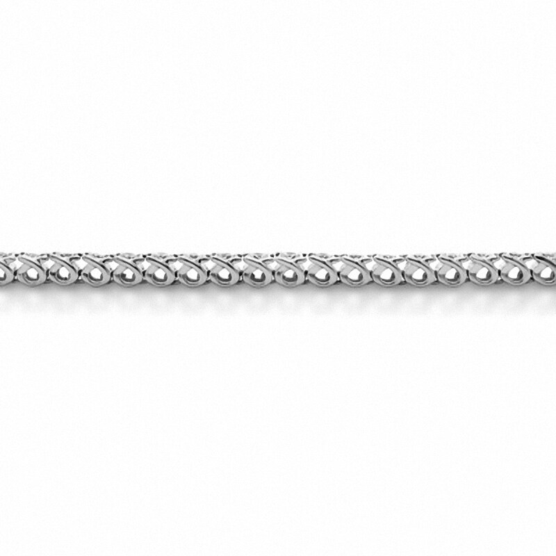 Main Image 2 of Previously Owned - 3 CT. T.W. Diamond Cluster Tennis Bracelet in Sterling Silver
