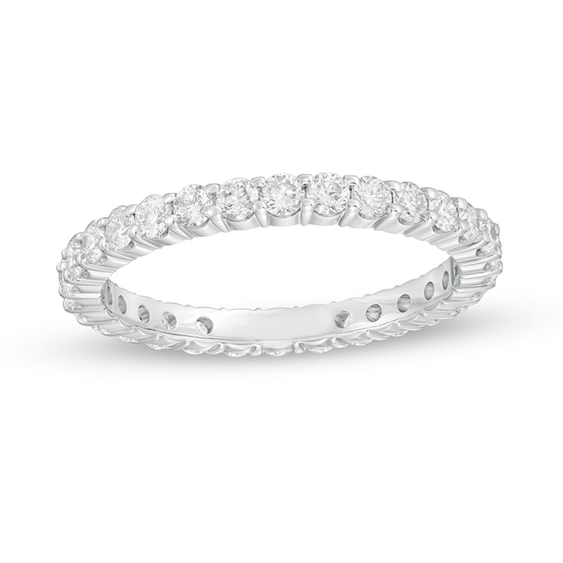 Main Image 1 of Previously Owned - 3/4 CT. T.W. Diamond Eternity Wedding Band in 14K White Gold