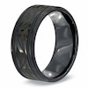 Thumbnail Image 2 of Previously Owned - Triton 9.0mm Comfort Fit Quicksilver Black Titanium Wedding Band