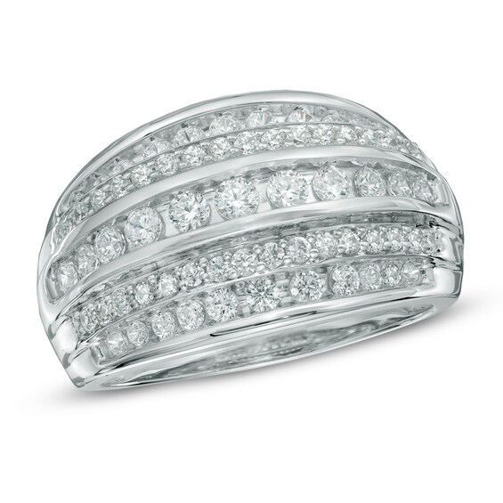 Previously Owned - 3/4 CT. T.w. Diamond Layered Anniversary Ring in 10K White Gold