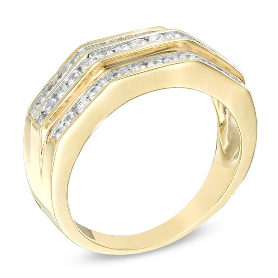 Previously Owned - Men's 1 CT. T.w. Diamond Wedding Band in 10K Gold