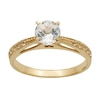 Thumbnail Image 1 of Previously Owned - 6.0mm White Topaz Engagement Ring in 10K Gold
