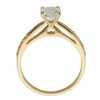 Thumbnail Image 4 of Previously Owned - 6.0mm White Topaz Engagement Ring in 10K Gold