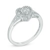 Thumbnail Image 1 of Previously Owned - 1/10 CT. T.W. Diamond Heart Split Shank Ring in Sterling Silver - Size 7