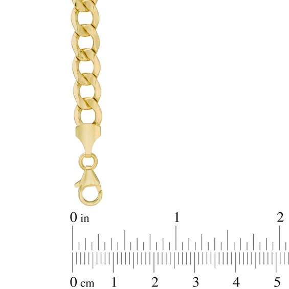 Previously Owned - Men's 7.0mm Light Curb Chain Necklace in 14K Gold - 24"