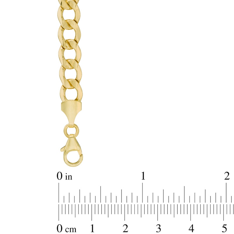 Main Image 2 of Previously Owned - Men's 7.0mm Light Curb Chain Necklace in 14K Gold - 24"