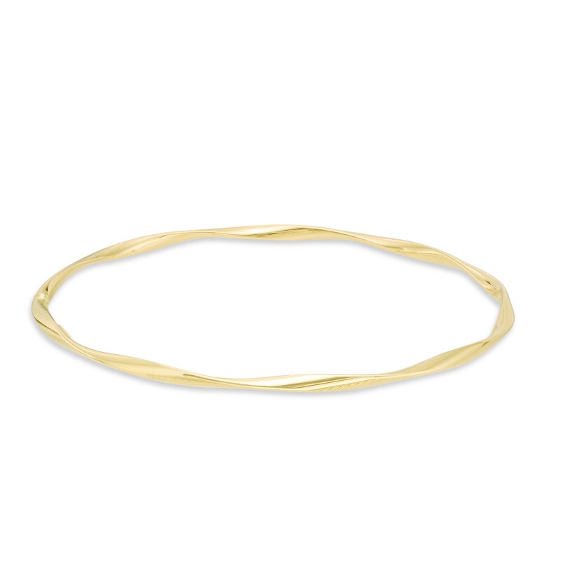 Previously Owned - Polished Twist Bangle in 14K Gold - 8.0"