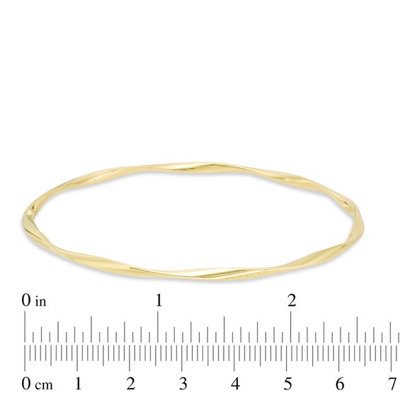 Previously Owned - Polished Twist Bangle in 14K Gold - 8.0"