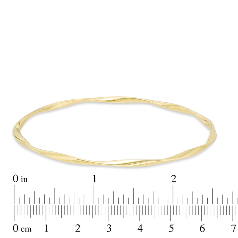 Previously Owned - Polished Twist Bangle in 14K Gold - 8.0"