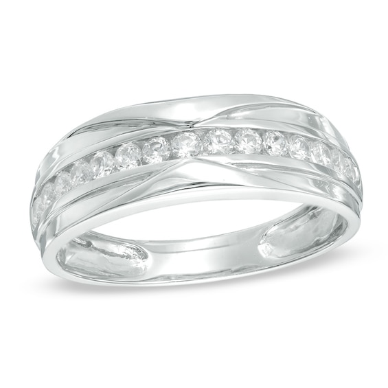 Previously Owned - 1/2 CT. T.w. Diamond Wedding Band in 10K White Gold