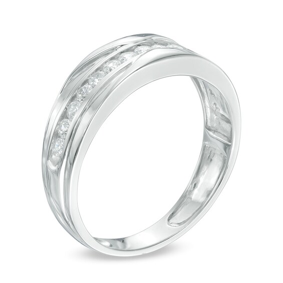 Previously Owned - 1/2 CT. T.w. Diamond Wedding Band in 10K White Gold