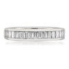 Thumbnail Image 3 of Previously Owned - 1 CT. T.W. Baguette Diamond Channel-Set Anniversary Band in 14K White Gold