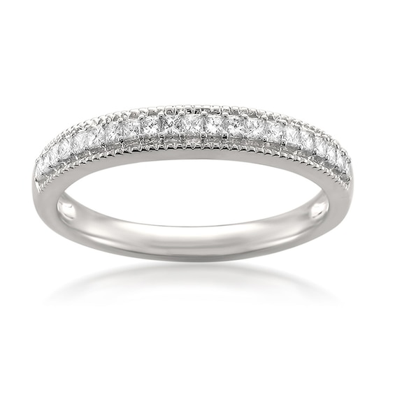 Previously Owned - 1/3 CT. T.w. Princess-Cut Diamond Anniversary Band in 14K White Gold