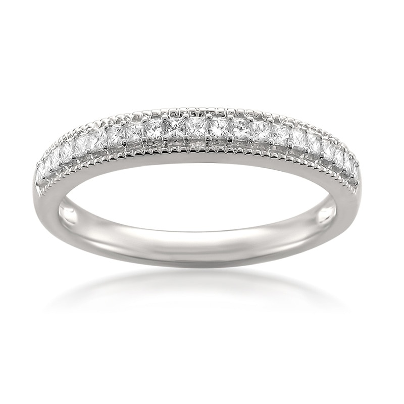 Main Image 1 of Previously Owned - 1/3 CT. T.W. Princess-Cut Diamond Anniversary Band in 14K White Gold