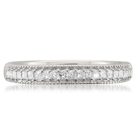 Previously Owned - 1/3 CT. T.w. Princess-Cut Diamond Anniversary Band in 14K White Gold