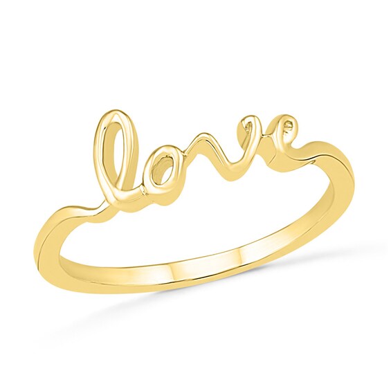 Previously Owned - "love" Ring in 10K Gold