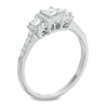 Thumbnail Image 2 of Previously Owned - 1/2 CT. T.W. Princess-Cut Diamond Frame Past Present Future® Engagement Ring in 14K White Gold