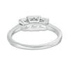 Thumbnail Image 3 of Previously Owned - 1/2 CT. T.W. Princess-Cut Diamond Frame Past Present Future® Engagement Ring in 14K White Gold