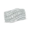 Thumbnail Image 1 of Previously Owned - 1 CT. T.W. Diamond Slant Anniversary Band in 10K White Gold