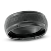 Thumbnail Image 1 of Previously Owned - Triton 9.0mm Comfort Fit Honeycombed Black Tungsten Wedding Band