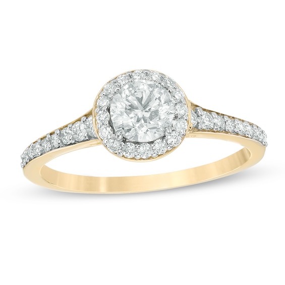 Previously Owned - 1 CT. T.w. Diamond Frame Engagement Ring in 14K Gold