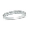 Thumbnail Image 1 of Previously Owned - 1/10 CT. T.W. Diamond Two Row Anniversary Band in Sterling Silver