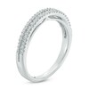 Thumbnail Image 2 of Previously Owned - 1/10 CT. T.W. Diamond Two Row Anniversary Band in Sterling Silver