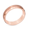 Thumbnail Image 2 of Previously Owned - Triton Men's 5.0mm Comfort Fit Bevelled Edge Rose-Tone PVD Tungsten Wedding Band