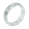 Thumbnail Image 2 of Previously Owned - Triton Men's 6.0mm Comfort Fit Slant Groove Tungsten Wedding Band
