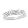 Thumbnail Image 1 of Previously Owned - 1/20 CT. T.W. Diamond Five Stone "S" Anniversary Band in Sterling Silver
