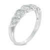 Thumbnail Image 2 of Previously Owned - 1/20 CT. T.W. Diamond Five Stone "S" Anniversary Band in Sterling Silver