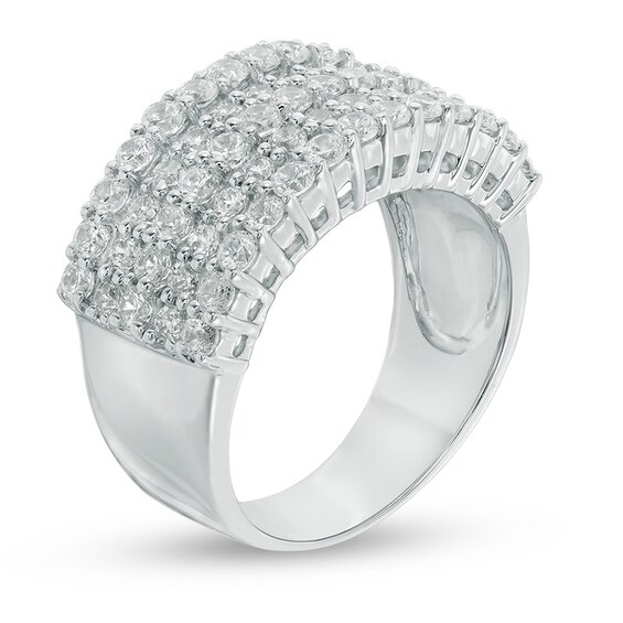 Previously Owned - 1-1/2 CT. T.w. Diamond Five Row Anniversary Ring in 10K White Gold