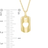 Thumbnail Image 2 of Previously Owned - Cutout Heart Dog Tag Pendant in 10K Gold