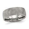 Thumbnail Image 1 of Previously Owned - 8.0mm Spiked Low Dome Wedding Band in Titanium